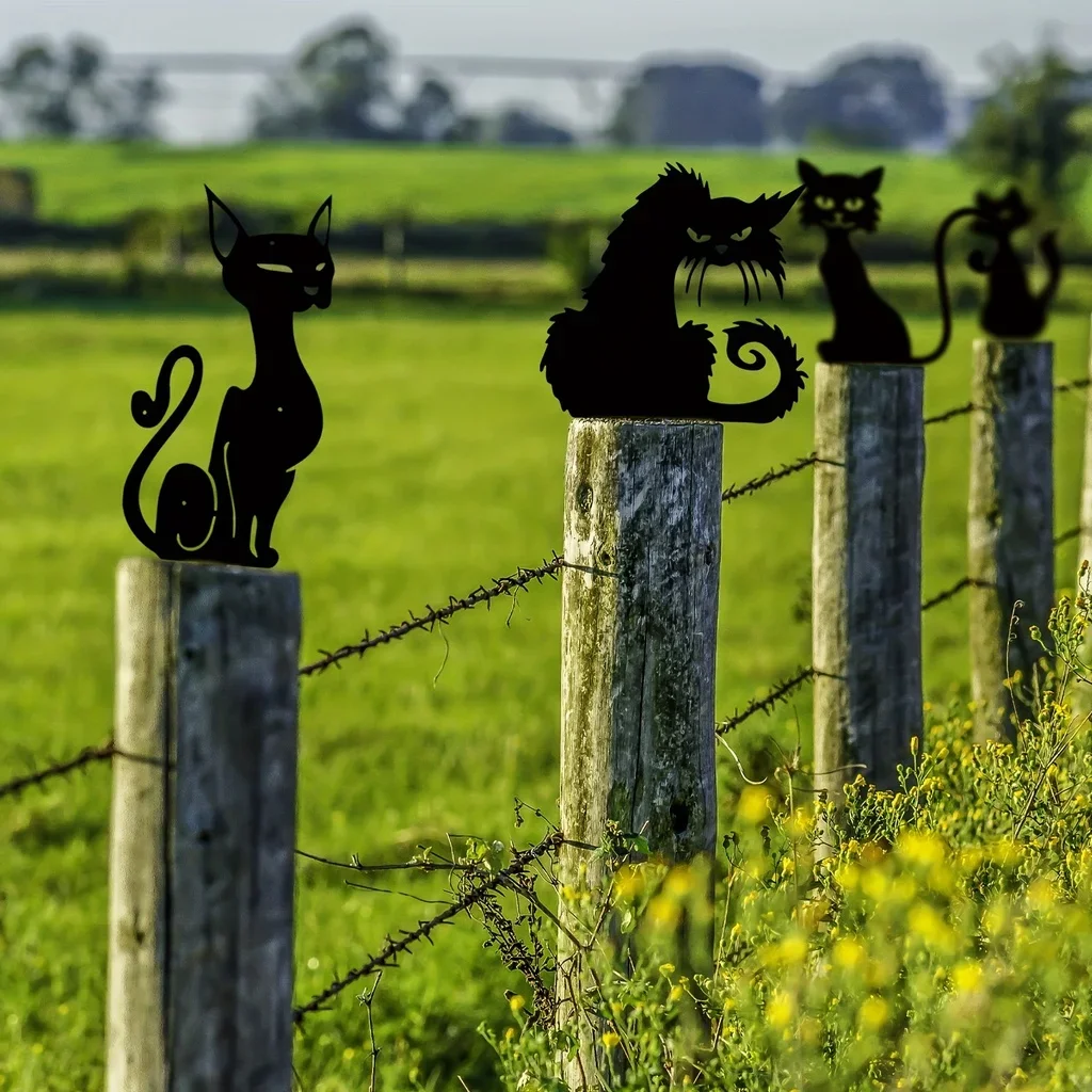 Black Cat Metal Garden Stakes, Outdoor Decorative Stakes, Garden Metal Animal Statues, Silhouette Animal Stakes Lawn Decorations
Black Cat Metal Garden Stakes, Outdoor Decorative Stakes, Garden Metal Animal Statues, Silhouette Animal Stakes Lawn Decorations