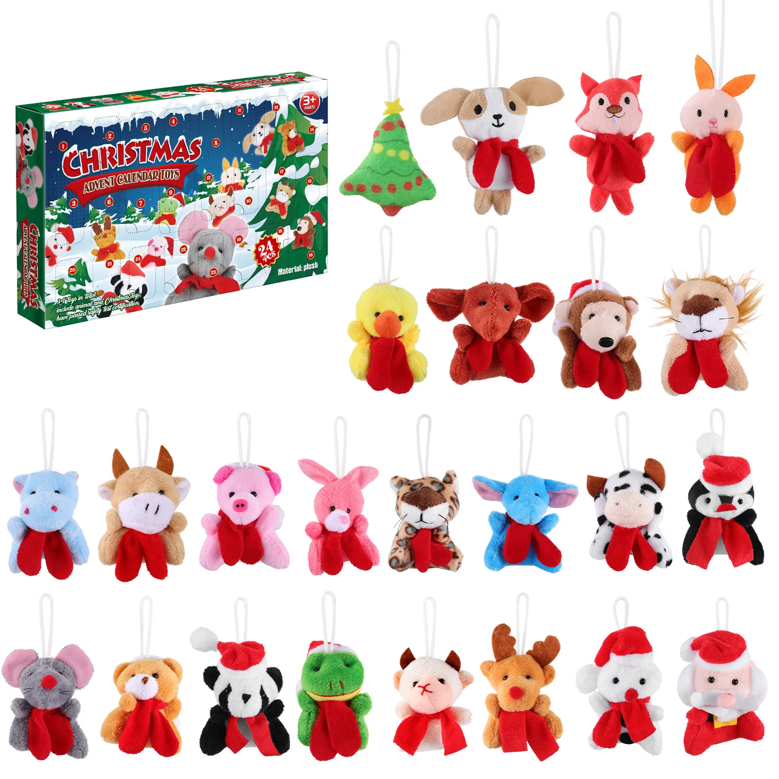 Toyvian Christmas Advent Calendar Countdown Toys Christmas Mini Hanging Ornaments for Kids Gift
Toyvian Christmas Advent Calendar Countdown Toys Christmas Mini Hanging Ornaments for Kids Gift