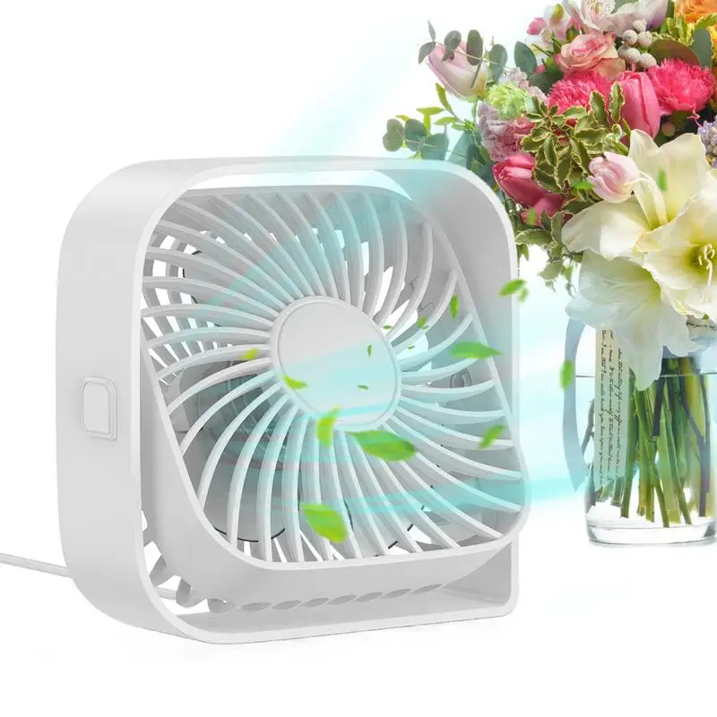 

Desktop Small Fan USB Small Fans with 3 Speeds Strong Airflow Small but Powerful Rotate Personal Cooling Fan Adjustable Mini Fan