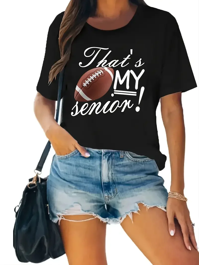 Rugby printed letter women's T-shirt summer fashionable short sleeved T-shirt top printed O-neck casual T-shirt women's clothing
Rugby printed letter women's T-shirt summer fashionable short sleeved T-shirt top printed O-neck casual T-shirt women's clothing