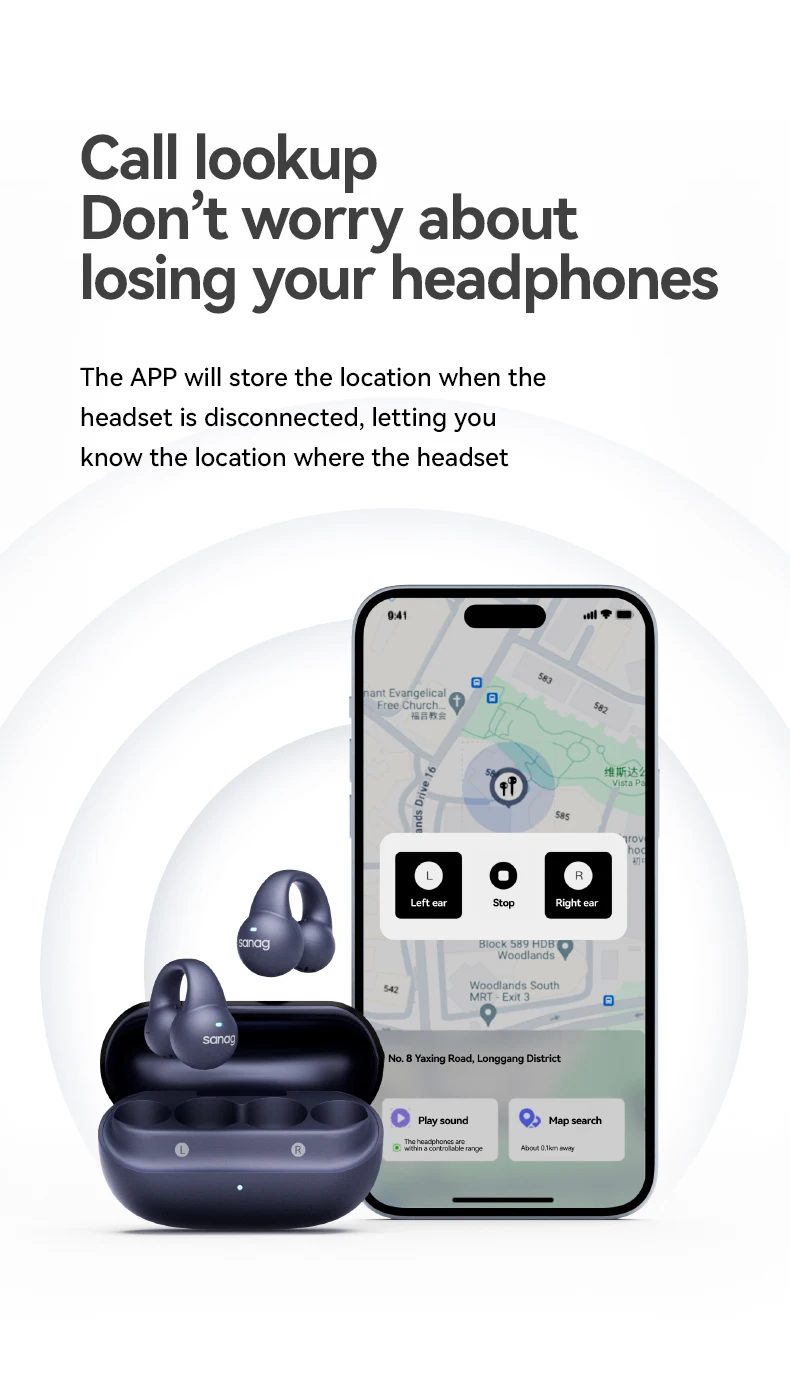 Sanag S2 Pro Smart Screen Bluetooth Earphone Ear Clip Headset Wireless Open Ear TWS Sports Headphones Hifi Sound Earclip Earbuds Sanag S2 Pro Smart Screen Bluetooth Earphone Ear Clip Headset Wireless Open Ear TWS Sports Headphones Hifi Sound Earclip Earbuds