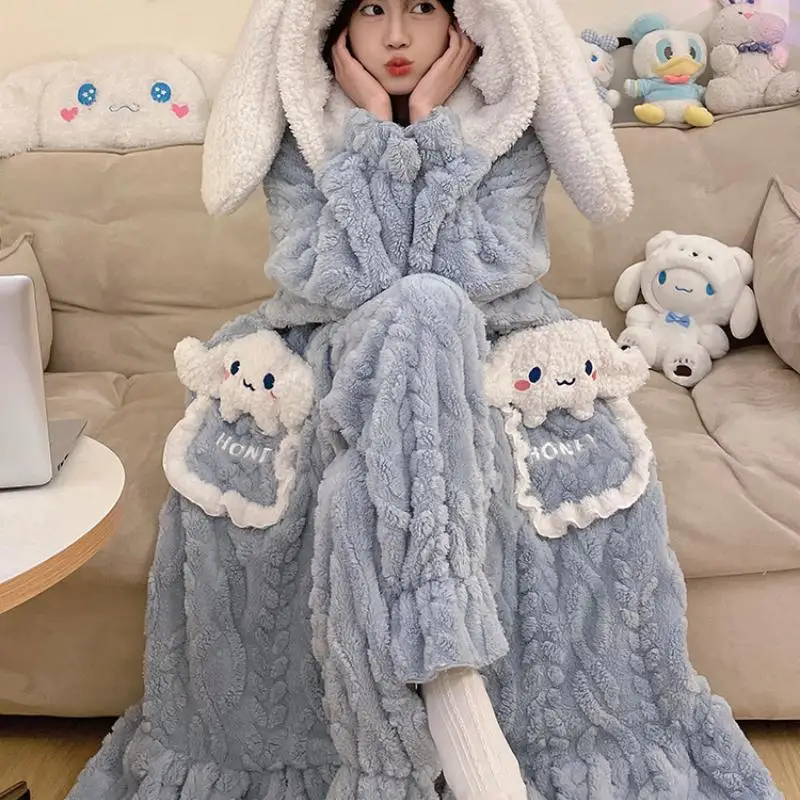 Sanrio мультфильм Cinnamoroll My Melody аниме кавайная Пижама коралловый флис плюс бархатная утепленная ночная рубашка спортивный костюм сохраняет тепло 23
Sanrio мультфильм Cinnamoroll My Melody аниме кавайная Пижама коралловый флис плюс бархатная утепленная ночная рубашка спортивный костюм сохраняет тепло 23