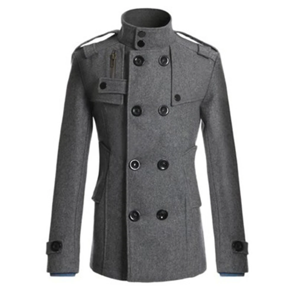 Vintage Men's Winter Warm Trench Coats Double Breasted Stand Collar Jackets Coats Overcoat Outwear Windbreaker Tops For Man
Vintage Men's Winter Warm Trench Coats Double Breasted Stand Collar Jackets Coats Overcoat Outwear Windbreaker Tops For Man