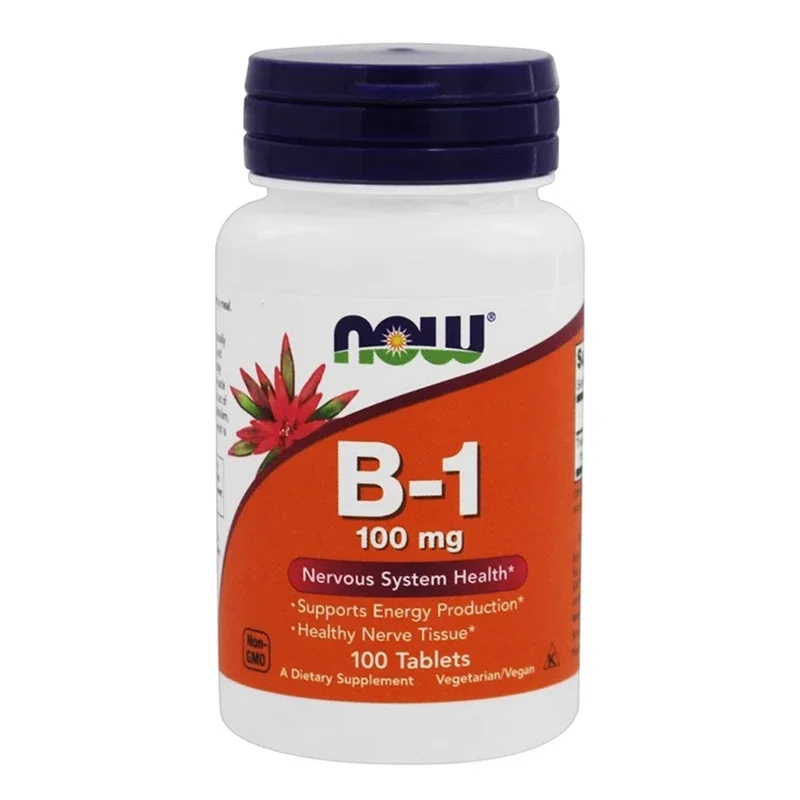 

1 бутылка 100 мг, таблетки витамина B1, здоровая нервная система тканей помогает пищеварению и ногам, Освежающая диетическая добавка