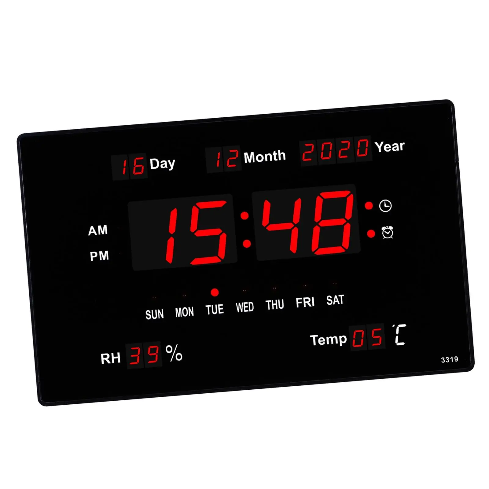 Large Electronic Wall Clock Alarm Hourly Chime Function Calendar Temperature Display Table Clocks Digital LED Clocks
Large Electronic Wall Clock Alarm Hourly Chime Function Calendar Temperature Display Table Clocks Digital LED Clocks