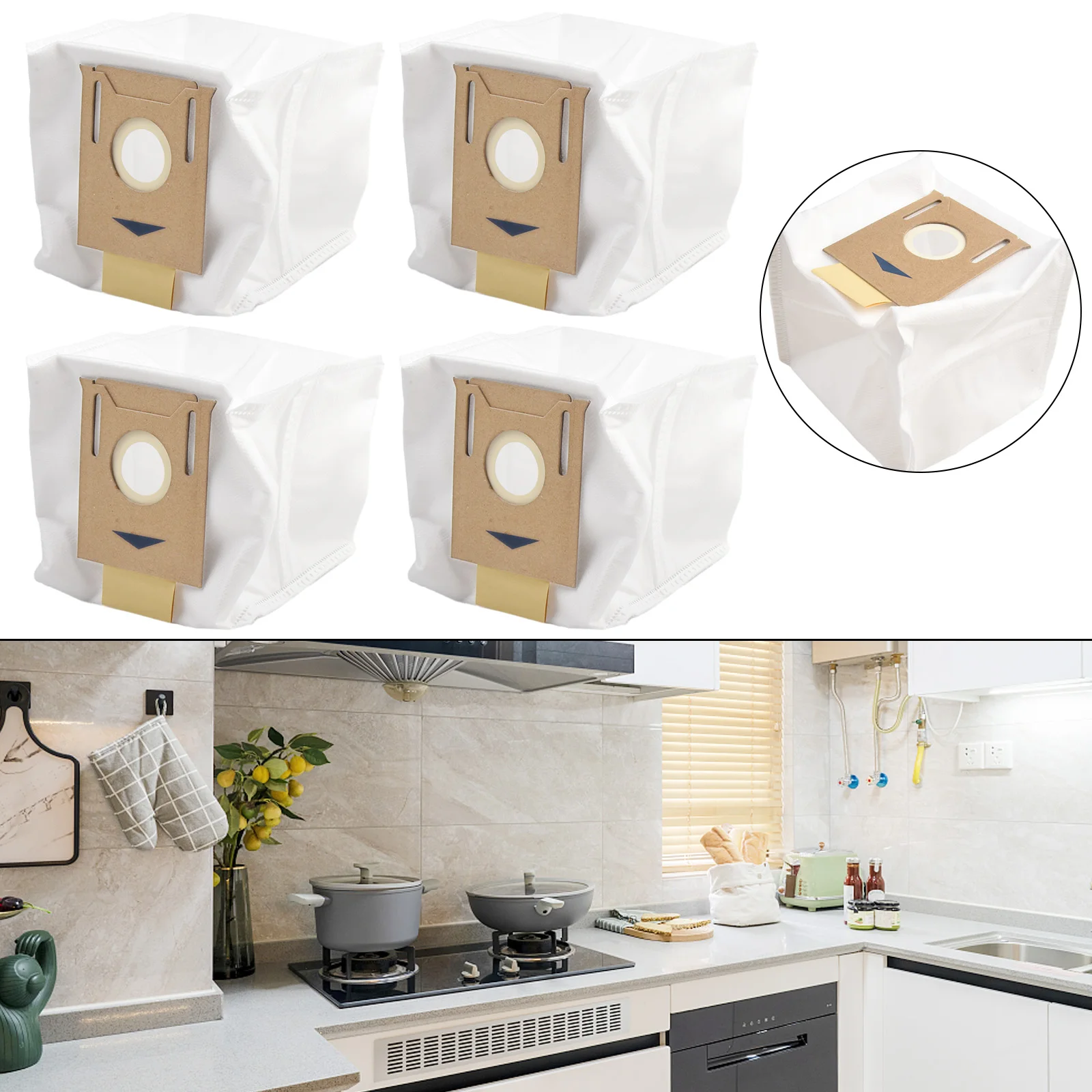 4PCS/set Dust Bags For Ecovacs For Deebot N10, N10 Plus Vacuum Cleaner Accessories Spare Parts Replacement Bags
4PCS/set Dust Bags For Ecovacs For Deebot N10, N10 Plus Vacuum Cleaner Accessories Spare Parts Replacement Bags