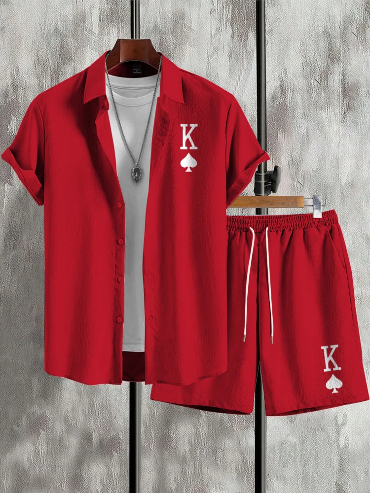 Повседневные модные мужские рубашки с коротким рукавом, уличные повседневные мужские шорты, летние рубашки с коротким рукавом и пляжные шорты, мужские костюмы
Повседневные модные мужские рубашки с коротким рукавом, уличные повседневные мужские шорты, летние рубашки с коротким рукавом и пляжные шорты, мужские костюмы