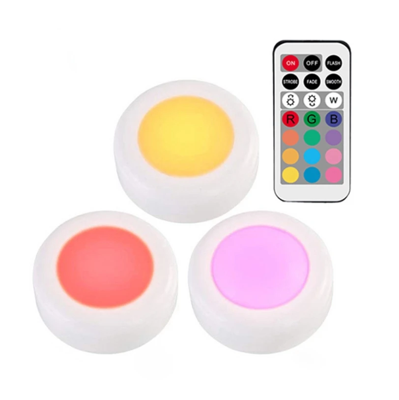Cabinet Lighting Led Battery RGB Lamp with Remote Control Dimmable LED Puck Light Kitchen Under Furniture Closet Hallway Light
Cabinet Lighting Led Battery RGB Lamp with Remote Control Dimmable LED Puck Light Kitchen Under Furniture Closet Hallway Light