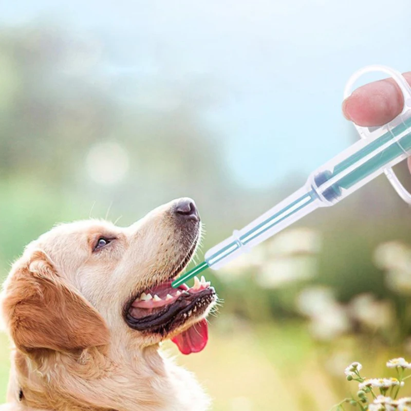 

1PC Pet Medicine Syringe Tablet Pill Gun Piller Push Dispenser Medicine Water Milk Syringe Dog Cat Puppy Feeder Kit