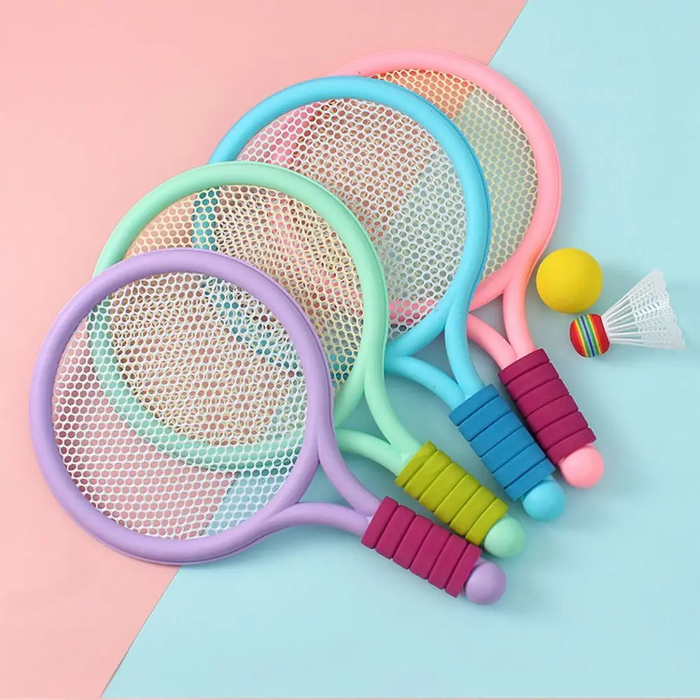 

with 1 Badminton Shuttlecock Tennis Badminton Racket Set 2 in1 Soft Tennis Toys Sport 1 Tennis Balls Kids Badminton Rackets