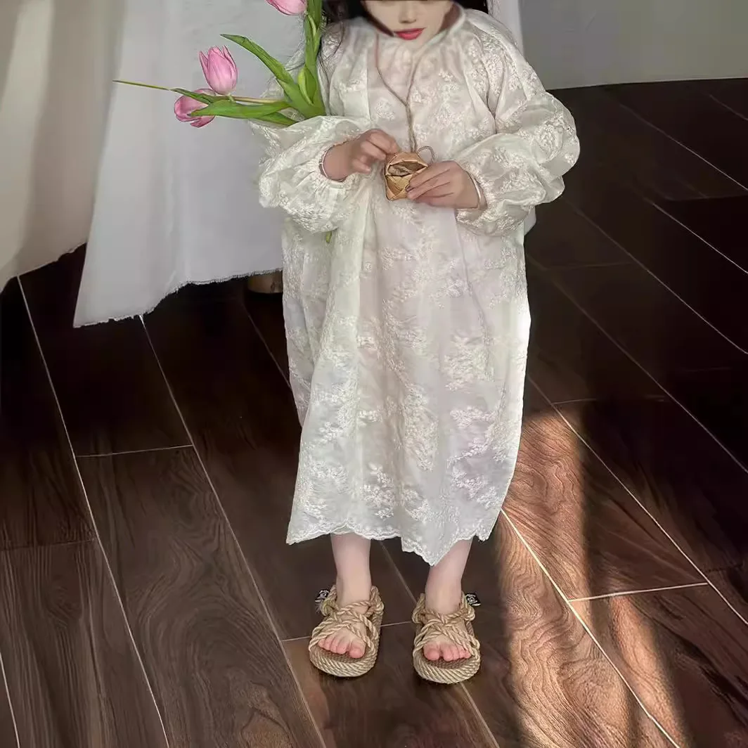 2024 Spring Summer New Korean Kids Girls Lace Dress Solid Long Lantern Sleeves Children Girls Dress Little Girls Dress
2024 Spring Summer New Korean Kids Girls Lace Dress Solid Long Lantern Sleeves Children Girls Dress Little Girls Dress