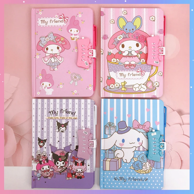 Блокнот Sanrio с паролем в стиле аниме Hellokitty Kuromi Kawaii, 5 шт., милый мультяшный Дневник для учеников, школьные принадлежности
Блокнот Sanrio с паролем в стиле аниме Hellokitty Kuromi Kawaii, 5 шт., милый мультяшный Дневник для учеников, школьные принадлежности