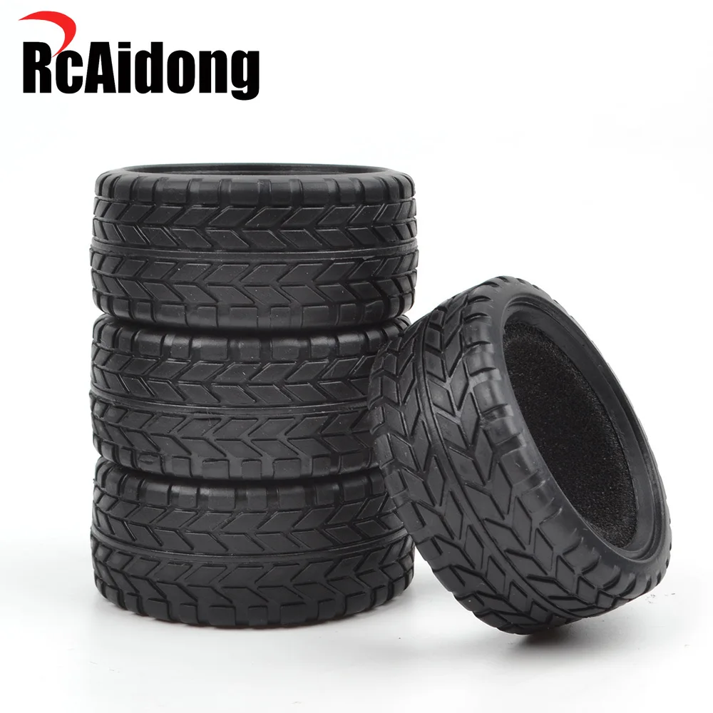 

RcAidong 4pcs Racing Wheel Tires W/foam for Tamiya TT-02 HPI Yokomo Traxxas 4tec 2.0 RC Drift Car Tyre Upgrades