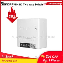 New Itead SONOFF MINI R2 DIY Smart Switch Two Way Switch Wifi Switch Module Via e-WeLink APP Remote Control Work Alexa Google
New Itead SONOFF MINI R2 DIY Smart Switch Two Way Switch Wifi Switch Module Via e-WeLink APP Remote Control Work Alexa Google