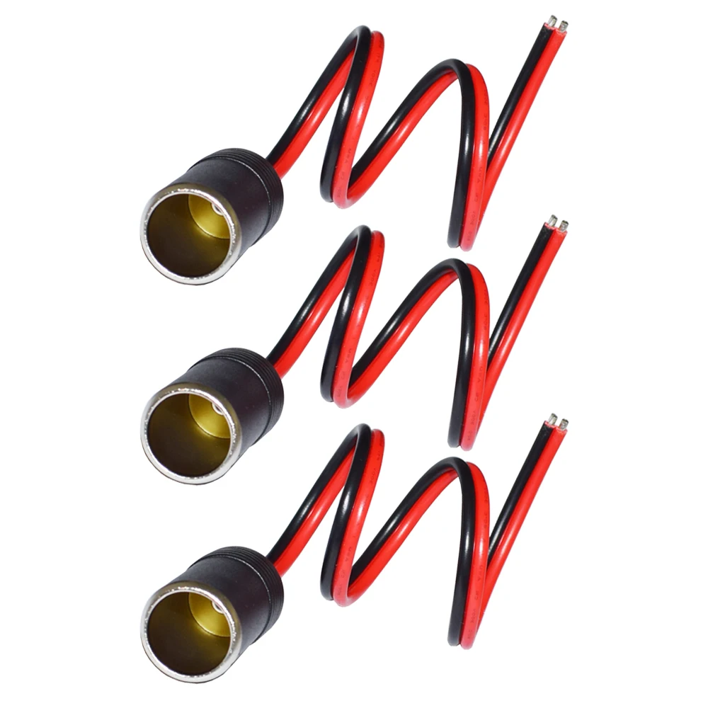 3pcs Car Charger Power Cable Cigarete Lighter Female Socket Adapter 12AWG Cigar Cable for Motorcycle Boat Accessories 12V 24V
3pcs Car Charger Power Cable Cigarete Lighter Female Socket Adapter 12AWG Cigar Cable for Motorcycle Boat Accessories 12V 24V