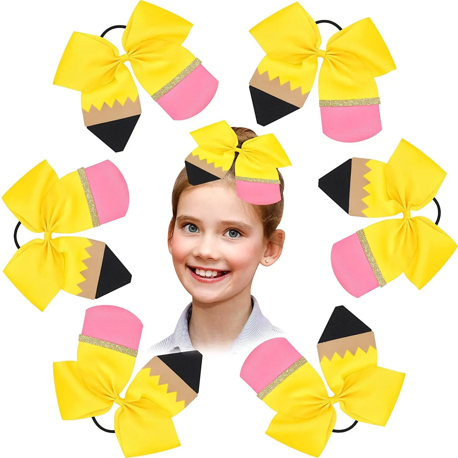 2PCS 2023 New Fashion Back To School Hair Bows Clips 5 Inch For Love Girls Hair Rope Student Kids Flower Bow Pencil Pen Hairpins
2PCS 2023 New Fashion Back To School Hair Bows Clips 5 Inch For Love Girls Hair Rope Student Kids Flower Bow Pencil Pen Hairpins