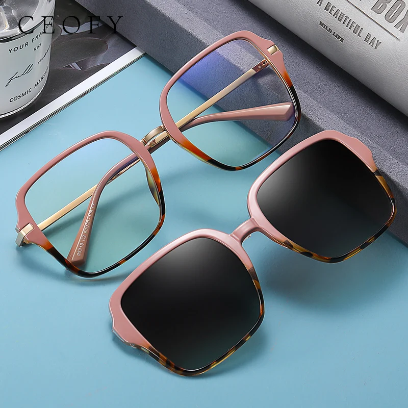 Ceofy Women Fashion Glasses Frame Optical Retro Square Polarized Magnetic Sunglasses Prescription Big Eyeglasses Frame 95319
Ceofy Women Fashion Glasses Frame Optical Retro Square Polarized Magnetic Sunglasses Prescription Big Eyeglasses Frame 95319