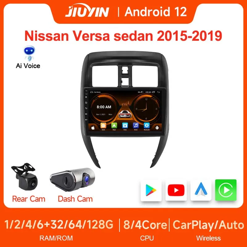 JIUYIN 9 Inch Car Screen Stereo for Nissan Versa sedan 2015-2019 Wireless Carplay Android Auto Multimedia Player with Frame GPS
JIUYIN 9 Inch Car Screen Stereo for Nissan Versa sedan 2015-2019 Wireless Carplay Android Auto Multimedia Player with Frame GPS