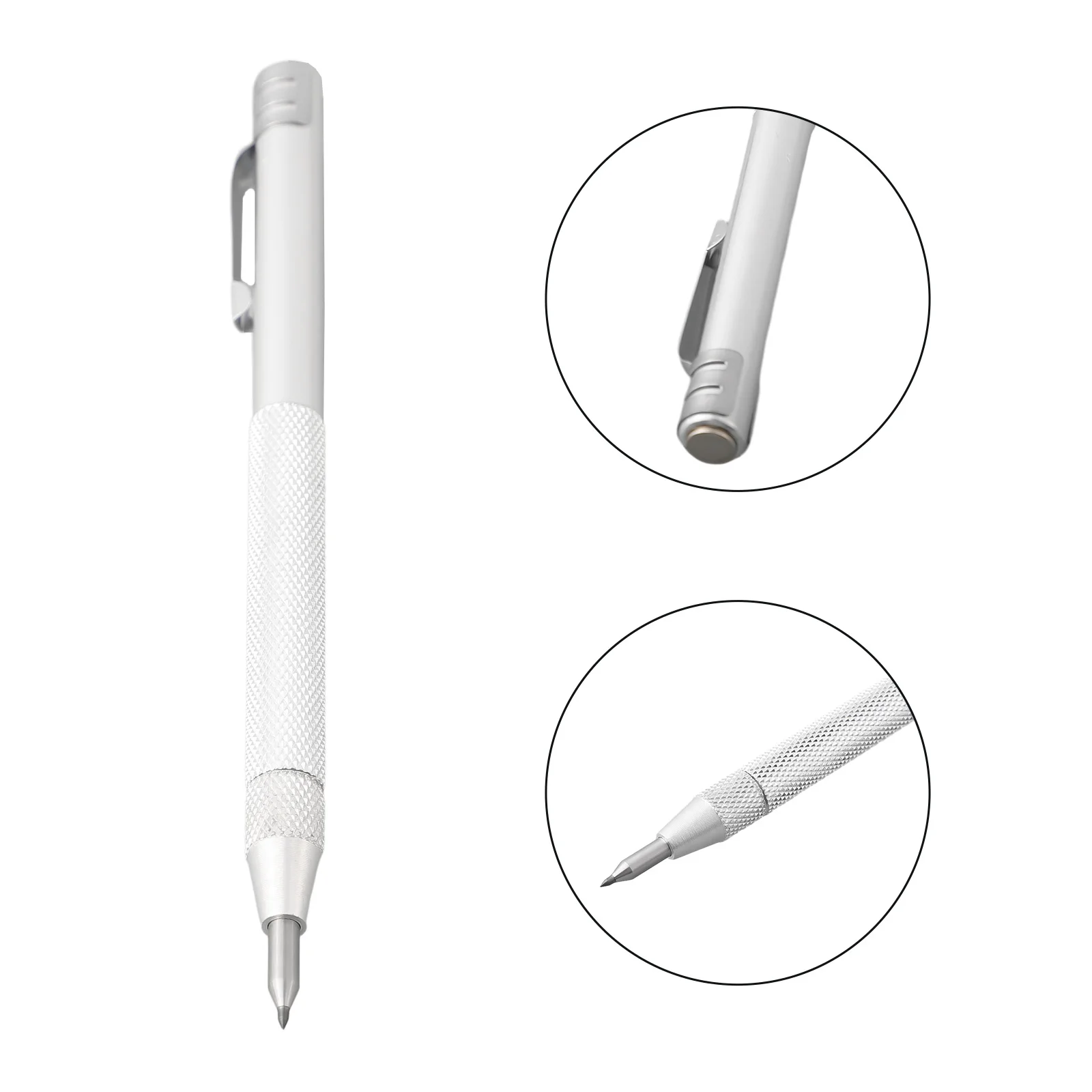 Durable Scriber Pen Stainless Steel Tungsten Carbide Magnet 14cm Aluminium Carbide Tip For Engraving Metal Sheet Glass Scribe
Durable Scriber Pen Stainless Steel Tungsten Carbide Magnet 14cm Aluminium Carbide Tip For Engraving Metal Sheet Glass Scribe