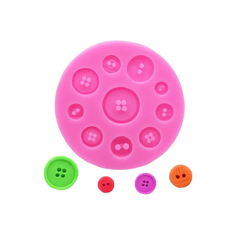 

Size buttons decorated liquid silicone mold DIY cake rim Chocolate dessert embellished cookies Kitchen baking accessories tools