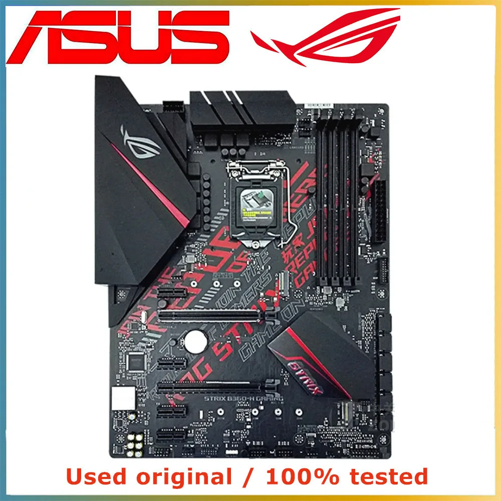 Материнская плата B360H для ASUS ROG STRIX B360-H GAMING ATX, материнская плата для компьютера LGA 1151 DDR4 64G Intel B360, материнская плата для настольного компьютера III PCI-E 3,0 X16
Материнская плата B360H для ASUS ROG STRIX B360-H GAMING ATX, материнская плата для компьютера LGA 1151 DDR4 64G Intel B360, материнская плата для настольного компьютера III PCI-E 3,0 X16