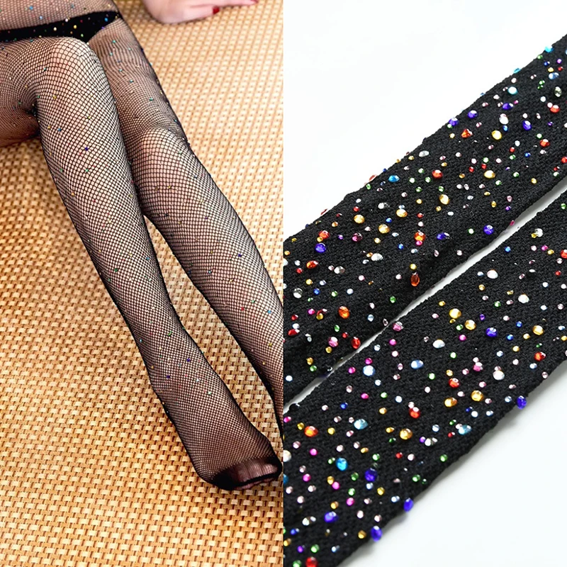 Women's Glitter Fishnet Tights Lace Mesh Pantyhose Shiny Rhinestone Lady Tights Nylons Socks Stockings
Women's Glitter Fishnet Tights Lace Mesh Pantyhose Shiny Rhinestone Lady Tights Nylons Socks Stockings