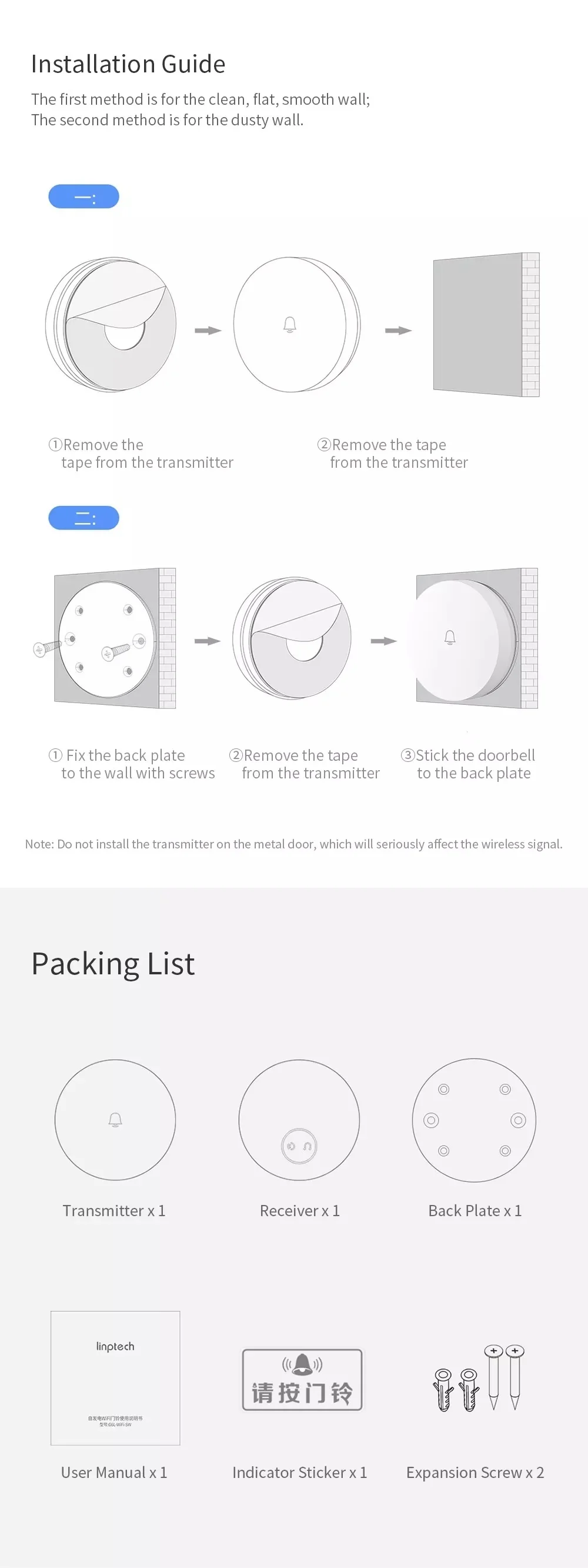 Xiaomi Linptech Wireless Doorbell G4l