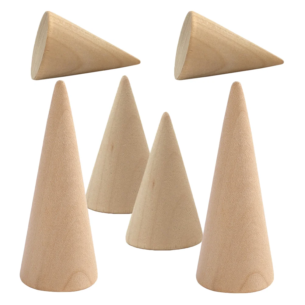 6 Pcs Cone Ring Base Wooden Cones Jewlery Holder for Jewelry Display Shelf Organizer Crafts Necklace Displays Selling
6 Pcs Cone Ring Base Wooden Cones Jewlery Holder for Jewelry Display Shelf Organizer Crafts Necklace Displays Selling