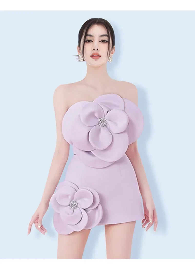 Light Purple Women Prom Dress Sexy Short Mini Party Gown 3D Flower Formal Office Lady Business Work Wear
Light Purple Women Prom Dress Sexy Short Mini Party Gown 3D Flower Formal Office Lady Business Work Wear