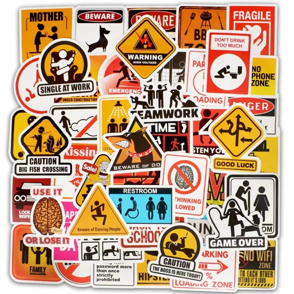 10/30/50PCS Warning Stickers Danger Banning Stickers DIY Skateboard Fridge Laptop Motorcycle Travel Toy Decals PVC Wall Sticker
10/30/50PCS Warning Stickers Danger Banning Stickers DIY Skateboard Fridge Laptop Motorcycle Travel Toy Decals PVC Wall Sticker