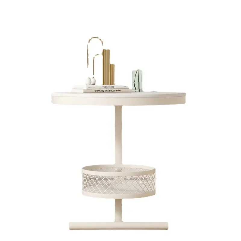 Rock board side table living room sofa side balcony double layer small round table creative small coffee table
Rock board side table living room sofa side balcony double layer small round table creative small coffee table