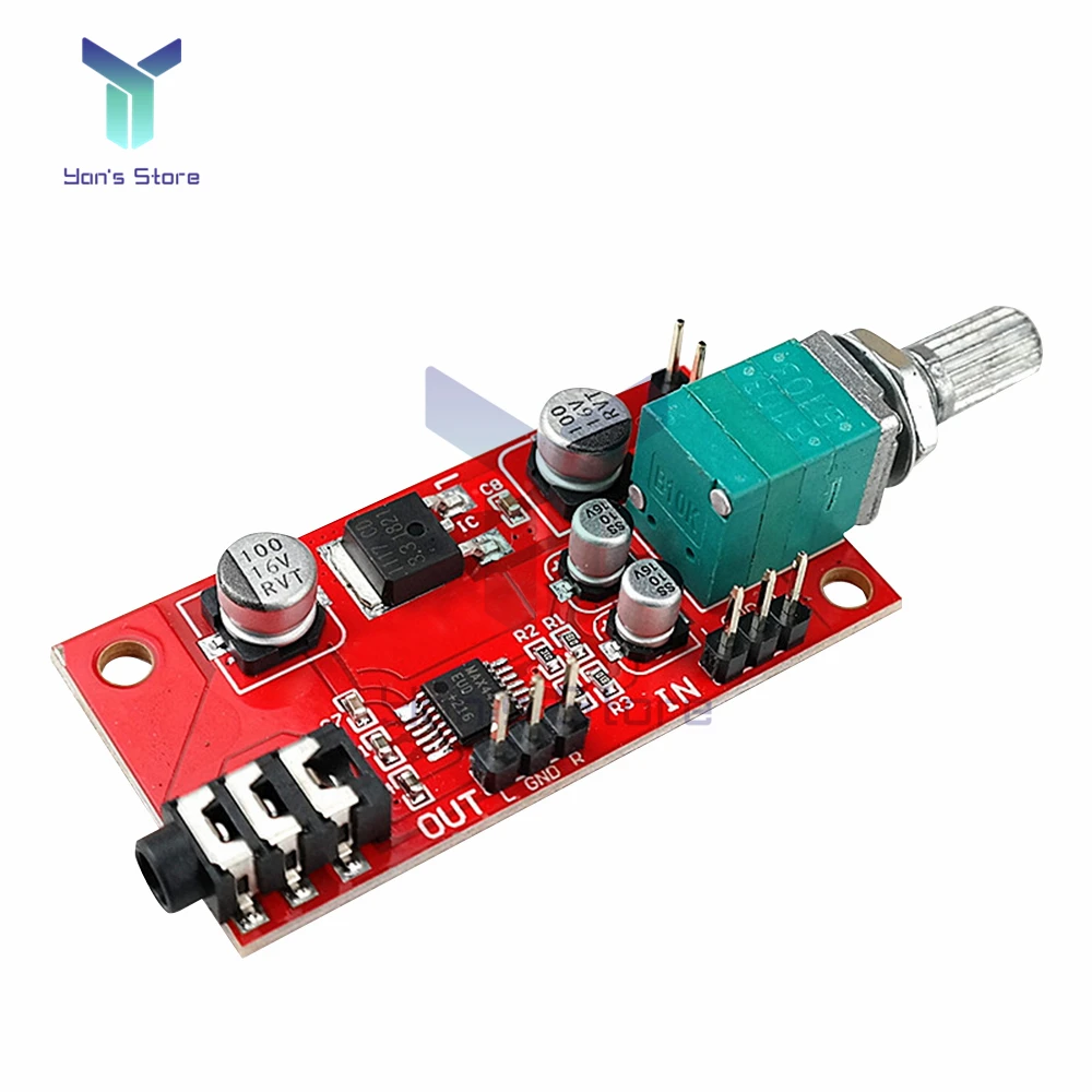 MAX4410 Headphone Amplifier Board Dual-channel Miniature Earphones Amplifier Power Preamplifier Moudle Replace NE5532 80mW+80mW
MAX4410 Headphone Amplifier Board Dual-channel Miniature Earphones Amplifier Power Preamplifier Moudle Replace NE5532 80mW+80mW