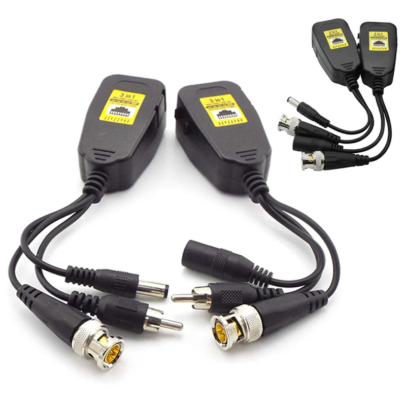 2in1 3in1 8MP HD Passive Power Video Balun Audio to RJ45 Connector DC Converter Supply Transceiver Passive For CCTV Camera CVBS
2in1 3in1 8MP HD Passive Power Video Balun Audio to RJ45 Connector DC Converter Supply Transceiver Passive For CCTV Camera CVBS