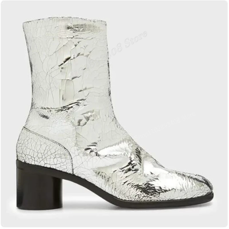 Sliver Spilt Toe Men Boots Design Runway Style Solid Ankle Boots Low Chunky Slip on Men Shoes 2023 New Fashion Zapatillas Mujer
Sliver Spilt Toe Men Boots Design Runway Style Solid Ankle Boots Low Chunky Slip on Men Shoes 2023 New Fashion Zapatillas Mujer