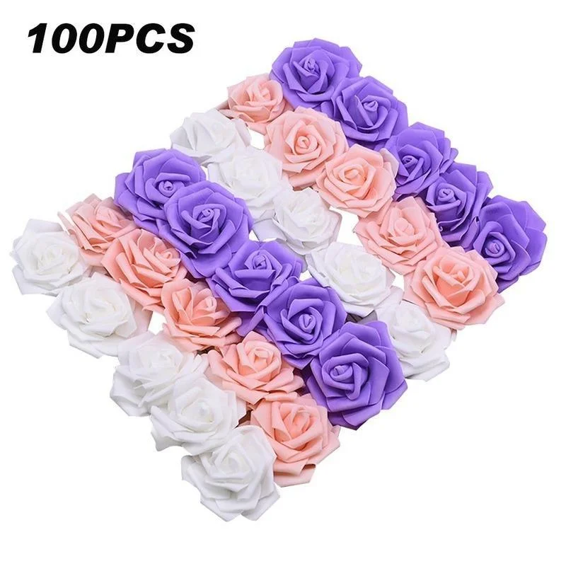 100pc 7cm Wedding Roses Foam Artificial Rose Flowers Head Wreath Decorative Flowers DIY Scrapbooking Craft Home Supplies
100pc 7cm Wedding Roses Foam Artificial Rose Flowers Head Wreath Decorative Flowers DIY Scrapbooking Craft Home Supplies