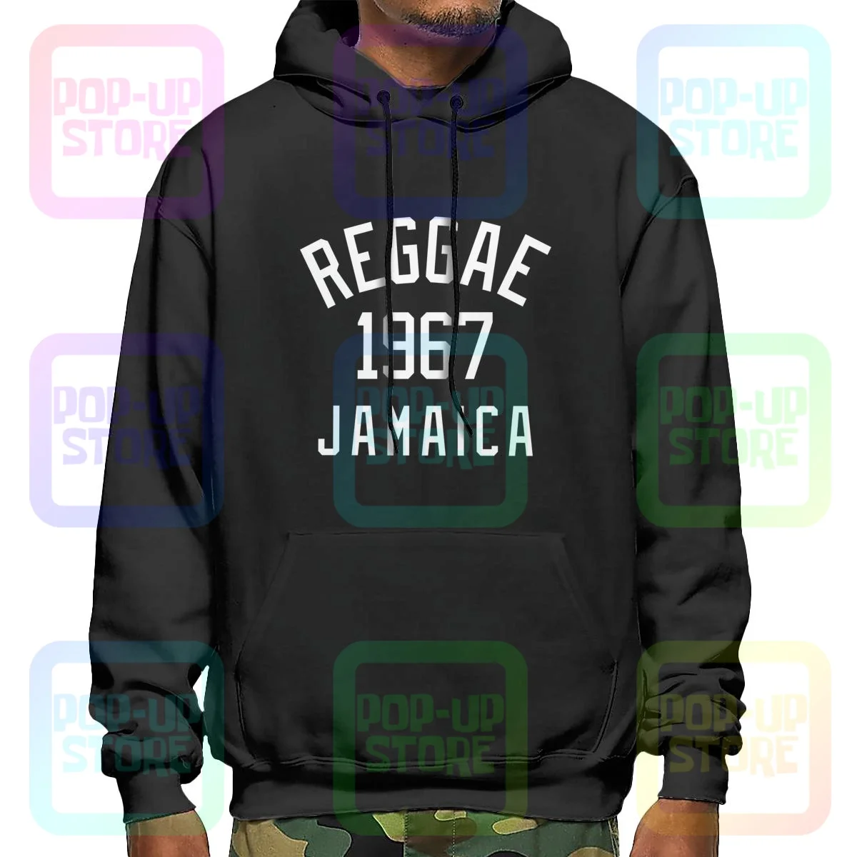 Reggae 1967 Толстовка Ямайка толстовки с капюшоном милым дизайном Harajuku Бестселлер |