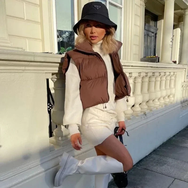 Women's Clothing Sleeveless Cotton Clothing Lightweight Down Cotton Vest Winter Warm Short Tank Top Female Coats Jacket Women
Women's Clothing Sleeveless Cotton Clothing Lightweight Down Cotton Vest Winter Warm Short Tank Top Female Coats Jacket Women