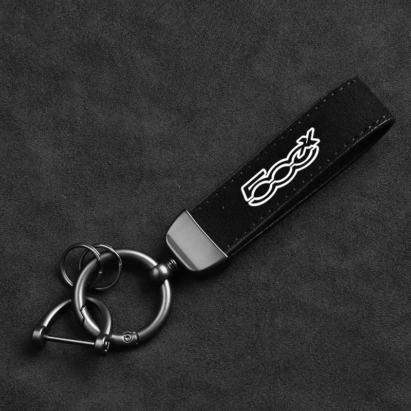 

Car Keychain Suede Keychain Sport Car Key Ring Custom Gift With Logo For Fiat 500 500l 500C 500S 500x 500e Keychain Accessories