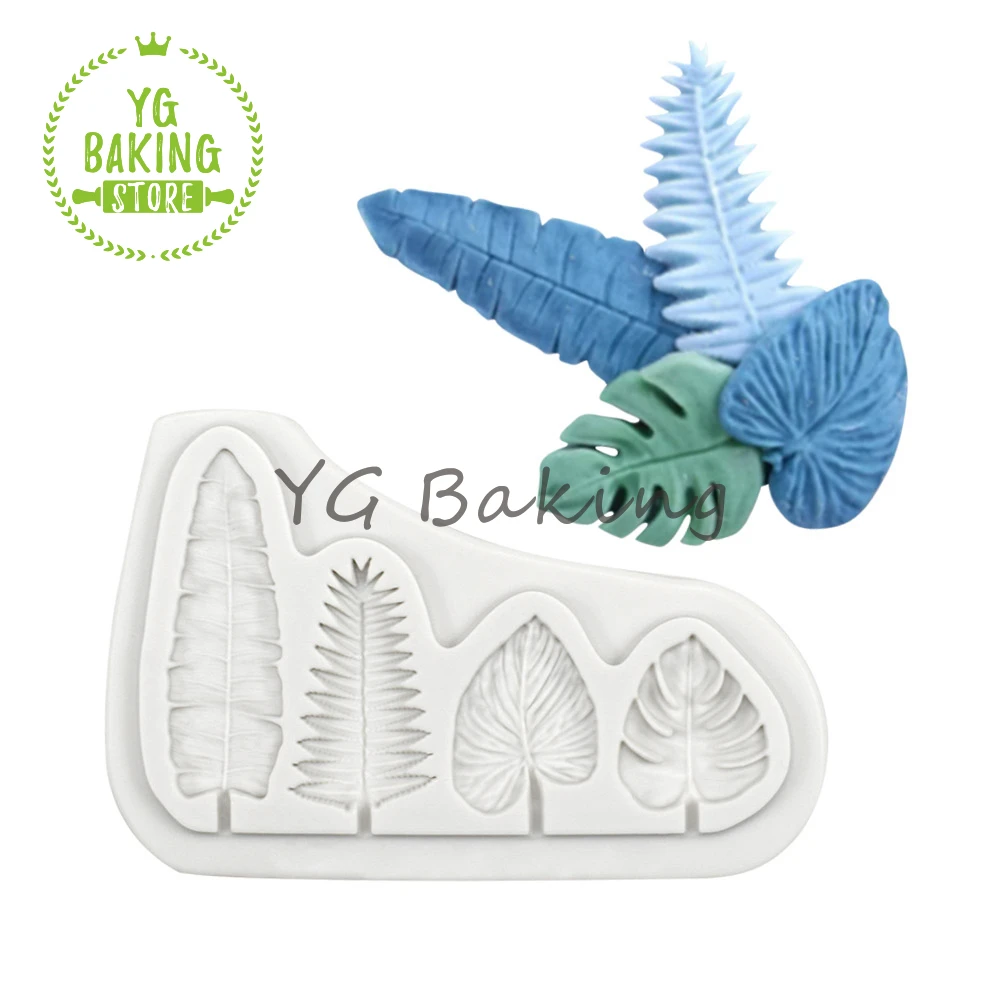 Dorica New Arrival Feather/Monstera Design Fondant Silicone Mold Cake Decorating Tools Kitchen Accessories Bakeware 
Dorica New Arrival Feather/Monstera Design Fondant Silicone Mold Cake Decorating Tools Kitchen Accessories Bakeware