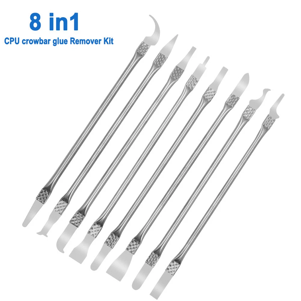 Repair Tools Metal Spudger Disassembly Electronic Motherboard Non-slip Phone 168 Mm 8Pcs/Set CPU Chips Crowbar
Repair Tools Metal Spudger Disassembly Electronic Motherboard Non-slip Phone 168 Mm 8Pcs/Set CPU Chips Crowbar