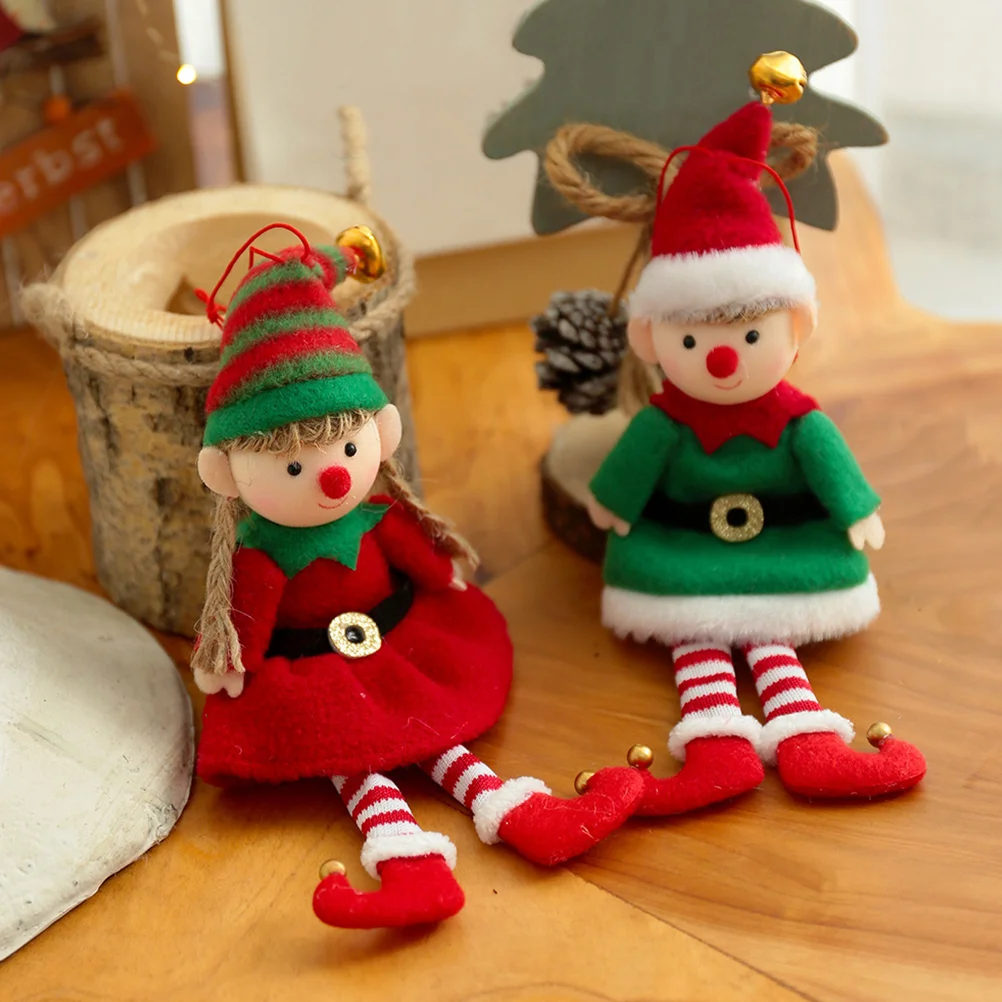 2 Pcs Christmas Tree Decoration Hanging Elf Dolls Festival Decorations Accessories Cloth
2 Pcs Christmas Tree Decoration Hanging Elf Dolls Festival Decorations Accessories Cloth