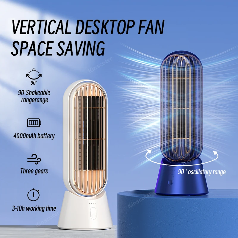 KINSCOTER Cordless Desktop Fan Auto Oscillation 4000mAh Portable Air Circulator Mini Floor Tower Fan for Home Bedroom Office
KINSCOTER Cordless Desktop Fan Auto Oscillation 4000mAh Portable Air Circulator Mini Floor Tower Fan for Home Bedroom Office