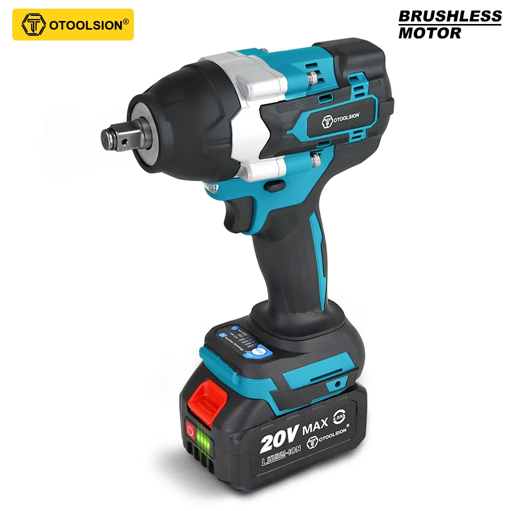 Brushless and Cordless Electric Impact Wrench 700N.M Automotive Maintenance Electric Tools Compatible with Makita 18V Battery
Brushless and Cordless Electric Impact Wrench 700N.M Automotive Maintenance Electric Tools Compatible with Makita 18V Battery