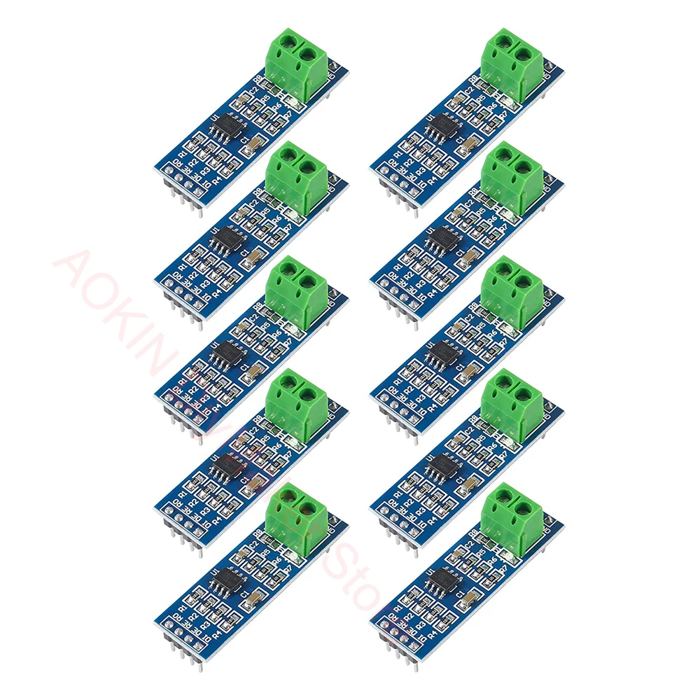 

10Pcs MAX485 RS485 Transceiver Module TTL UART Serial to RS485 Instrument Interface Module SCM Development Board for Arduino RPI