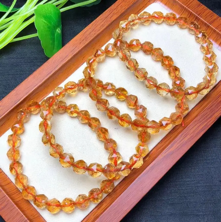 Natural Citrine Bracelets Natural Stone Stretch Yellow Crystal Facet Round Bead Gem Bracelet Women Men Fine Jewelry Gift
Natural Citrine Bracelets Natural Stone Stretch Yellow Crystal Facet Round Bead Gem Bracelet Women Men Fine Jewelry Gift