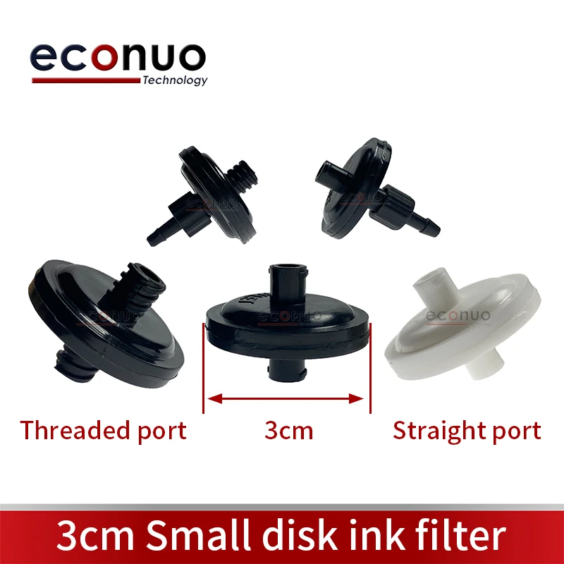 

5PCS 3cm Small Disc Ink Filter Threaded/Straight Port for Solvent Infiniti Challenger gongzheng solvent large format Printer