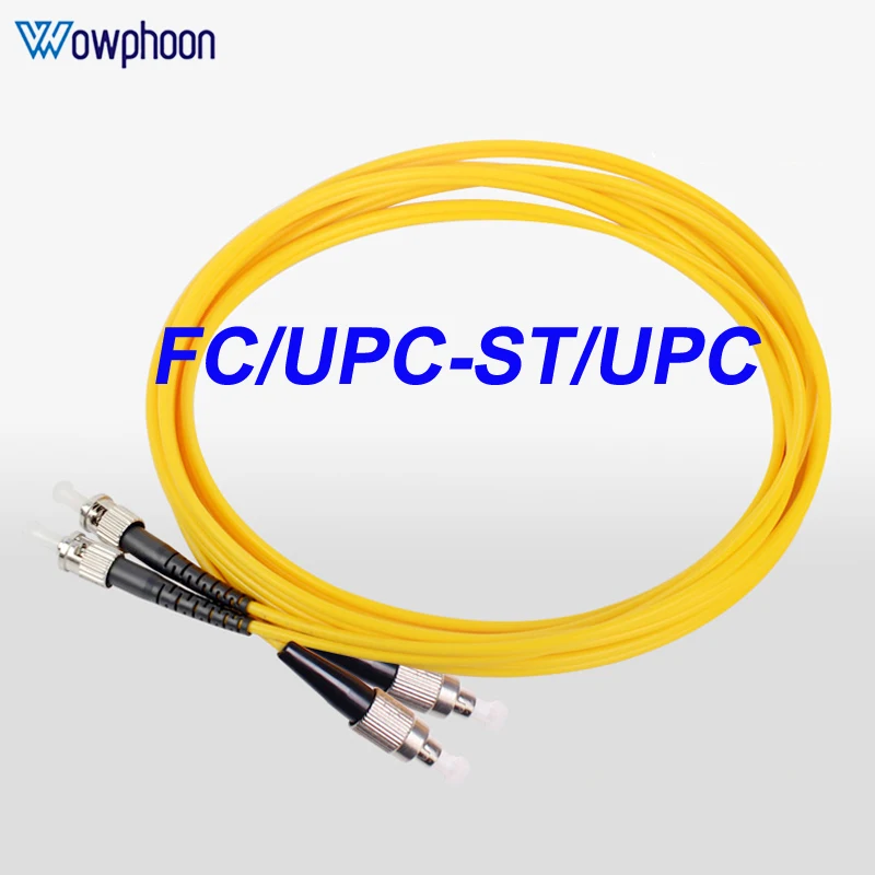 

FC/UPC-ST/UPC 1/2/3/5/10/15/20M 9/125um 3.0mm SM Duplex Optical Fiber Cable Patch Cord 2 Core Fiber Optic Pigtail Customized