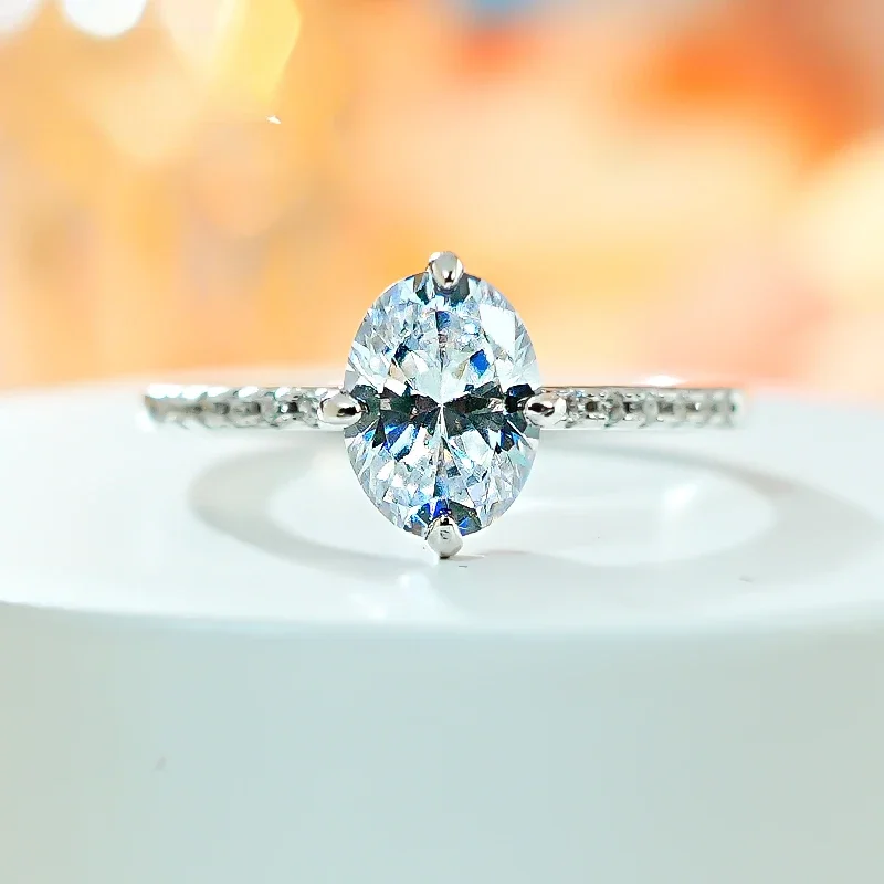 Versatile Pigeon Egg Artificial White Diamond 925 Silver Ring Inlaid with High Carbon Diamond Ice Flower Cut
Versatile Pigeon Egg Artificial White Diamond 925 Silver Ring Inlaid with High Carbon Diamond Ice Flower Cut