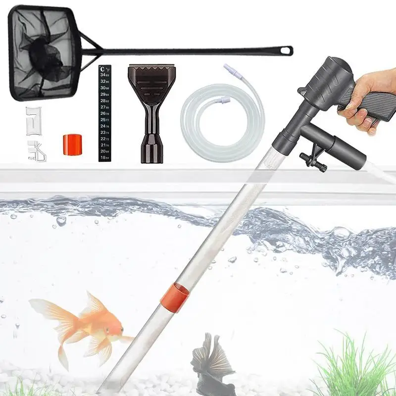 Fish Tank Maintenance Tool Bucket-Free Aquarium Siphon Pump Change Kit Water Changing Set Siphon Tools Sink Adapter For Fish
Fish Tank Maintenance Tool Bucket-Free Aquarium Siphon Pump Change Kit Water Changing Set Siphon Tools Sink Adapter For Fish
