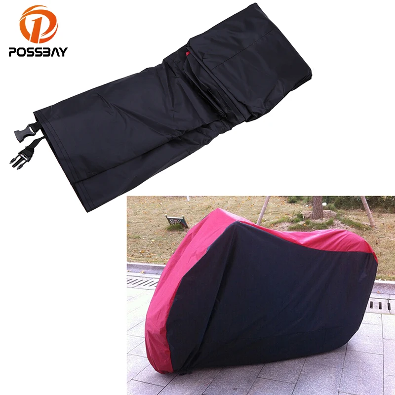 

POSSBAY M/L/XL/XXL/XXXL Motorcycle Cover Outdoor UV Protector Waterproof Dustproof Motorbike Heavy Racing Scooter Cover